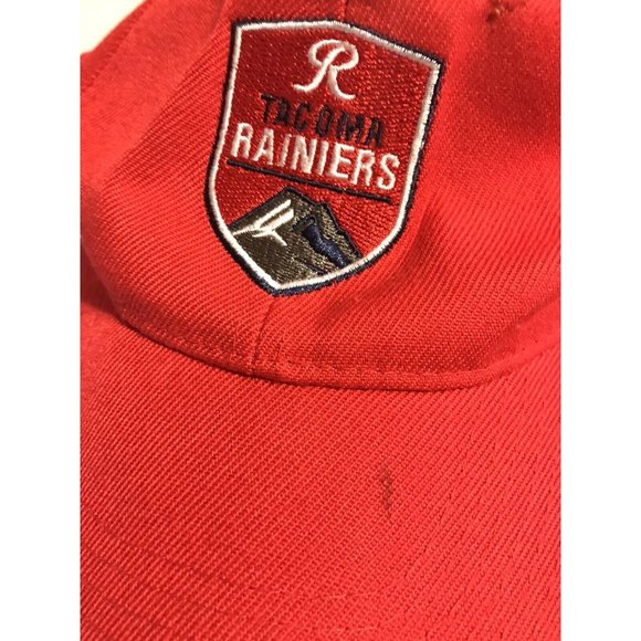 Tacoma Rainiers Red Embroidered Adjustable Baseball Hat - Picture 2 of 6